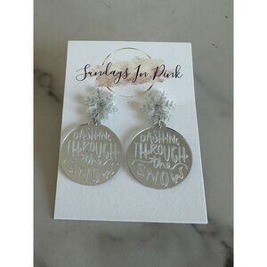 DASHING THROUGH THE SNOW Christmas Earrings NEW